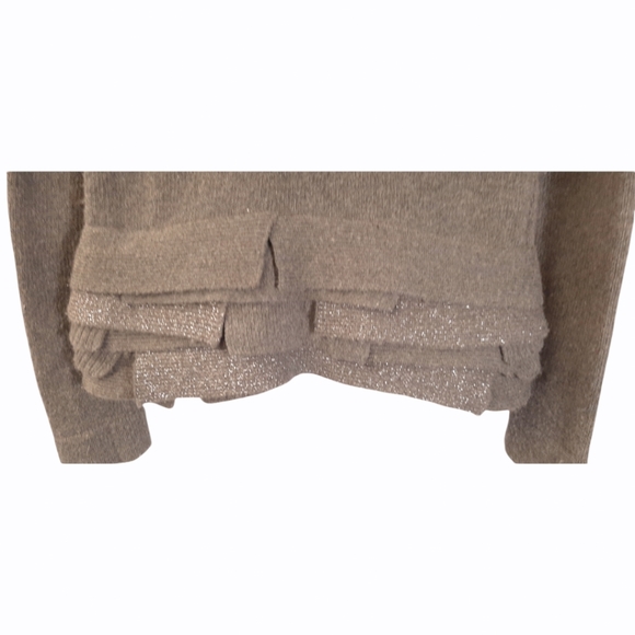 BCBGENERATION Sweater Jacket Long Sleeve Button Up Dark Olive Women's Size Small - Picture 5 of 9